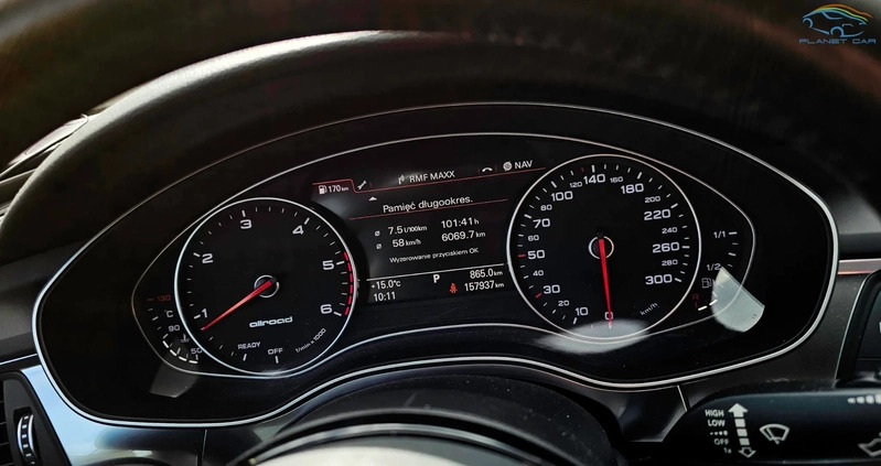 Audi A6 Allroad cena 109900 przebieg: 157900, rok produkcji 2016 z Sędziszów małe 742